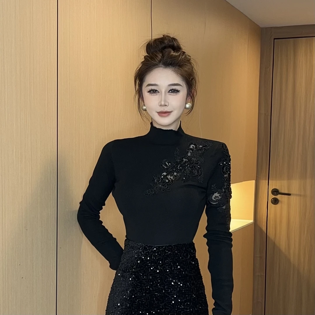 【MD原创·宵夜】2024冬季新款显瘦气质时尚休闲设计感轻奢修身上衣