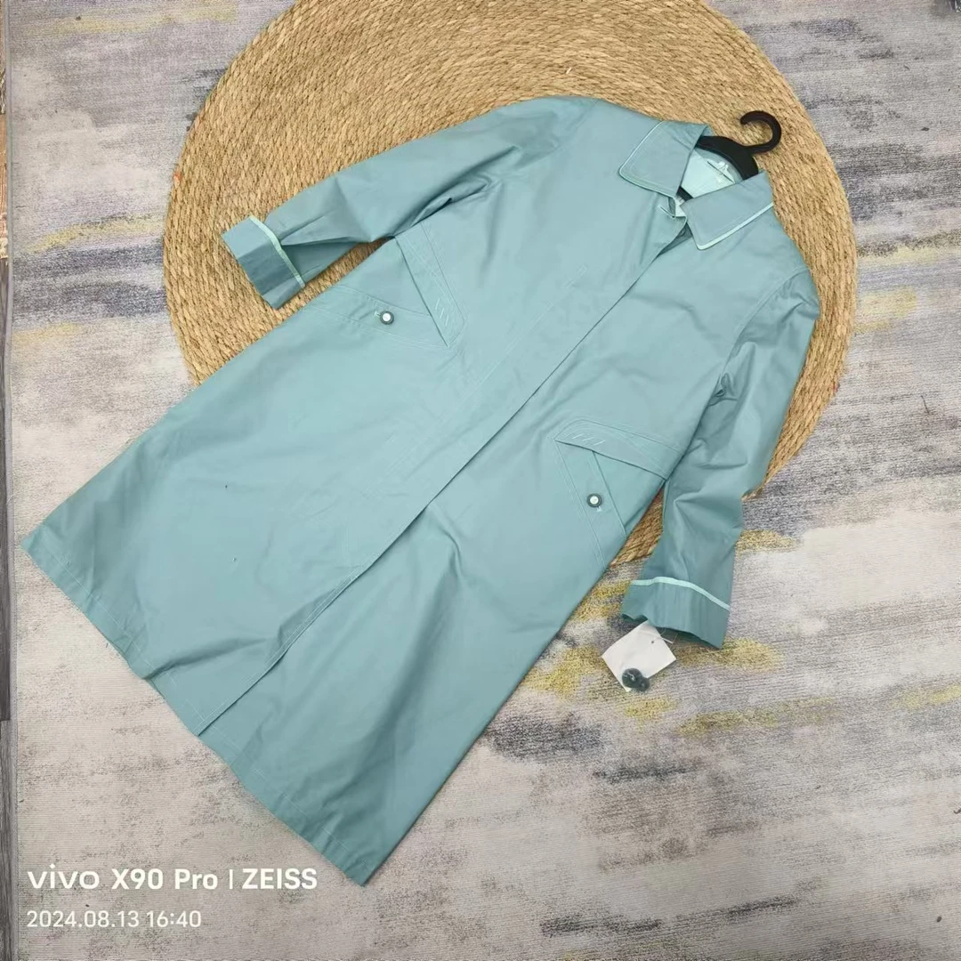 唯琳剪标   8仓B6-10-1626款  长款翻领风衣外套