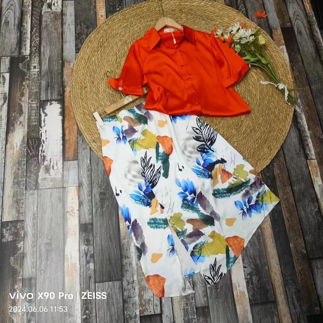 品牌剪标   7仓F2-16-2635款  气质款印花套装