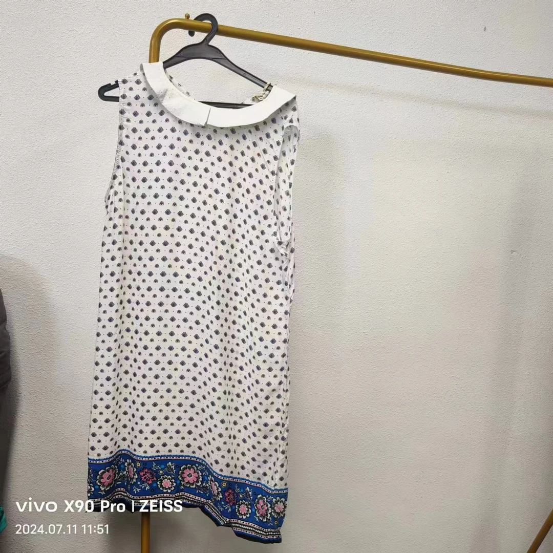 唯琳剪标  8仓A2-6-1007款  无袖长款连衣裙