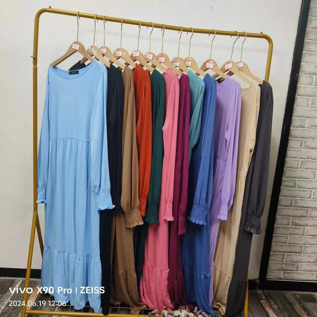 品牌剪标   7仓S5-2-5359  休闲宽松多色连衣裙