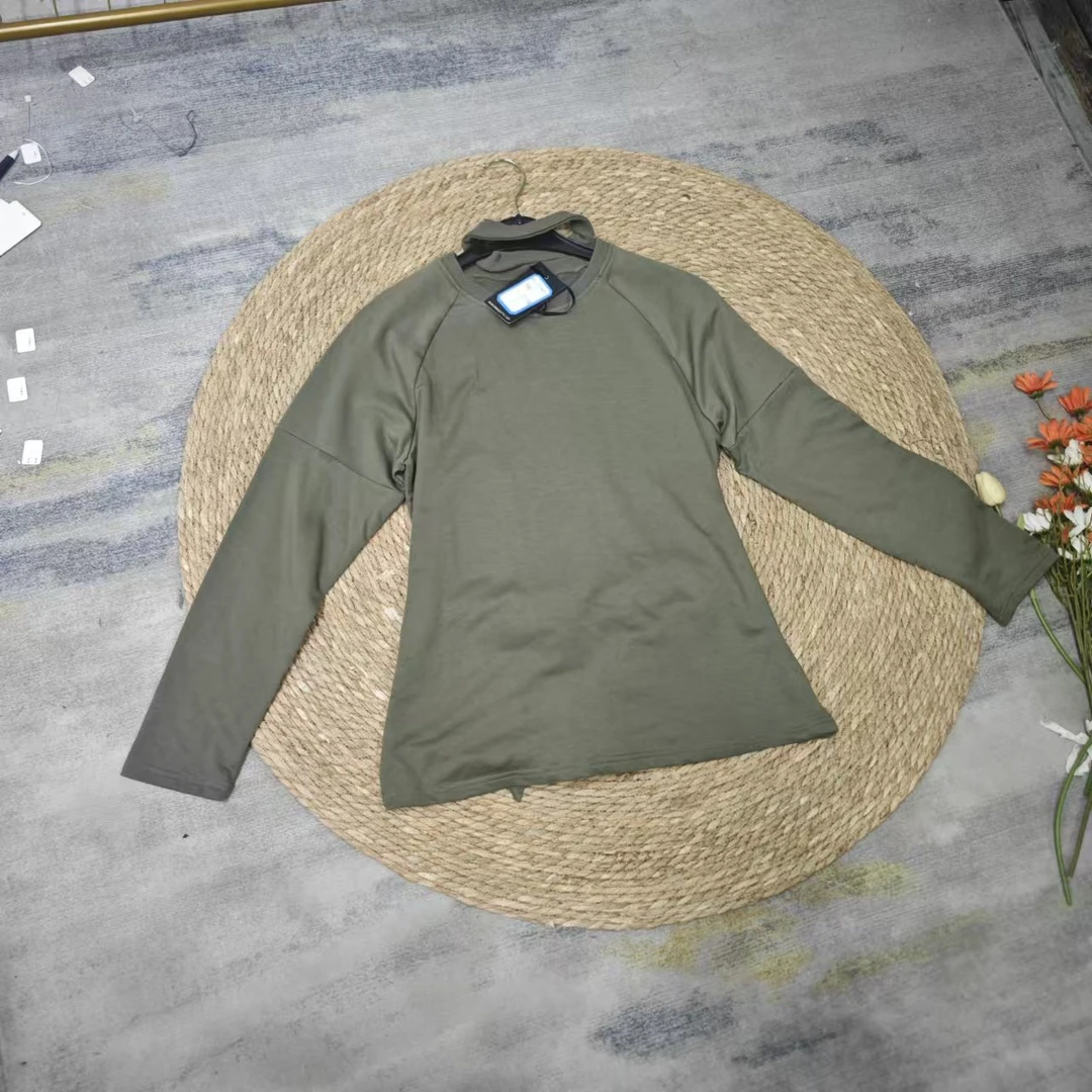 品牌剪标  9仓-2492款   军绿长袖T恤13