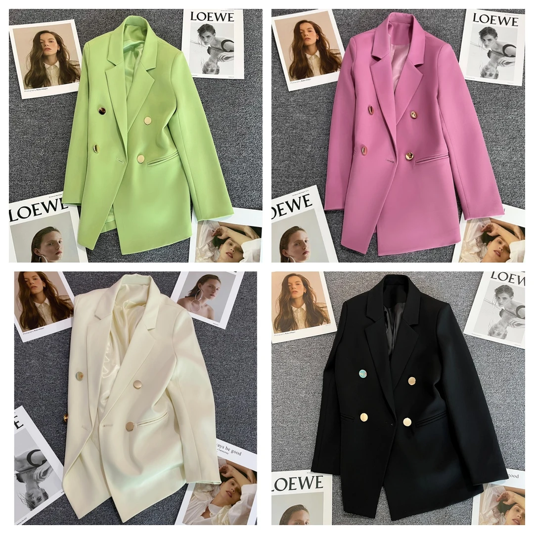 黑色百搭显瘦西装外套女2025年春秋新款韩版休闲网红炸街潮流西服