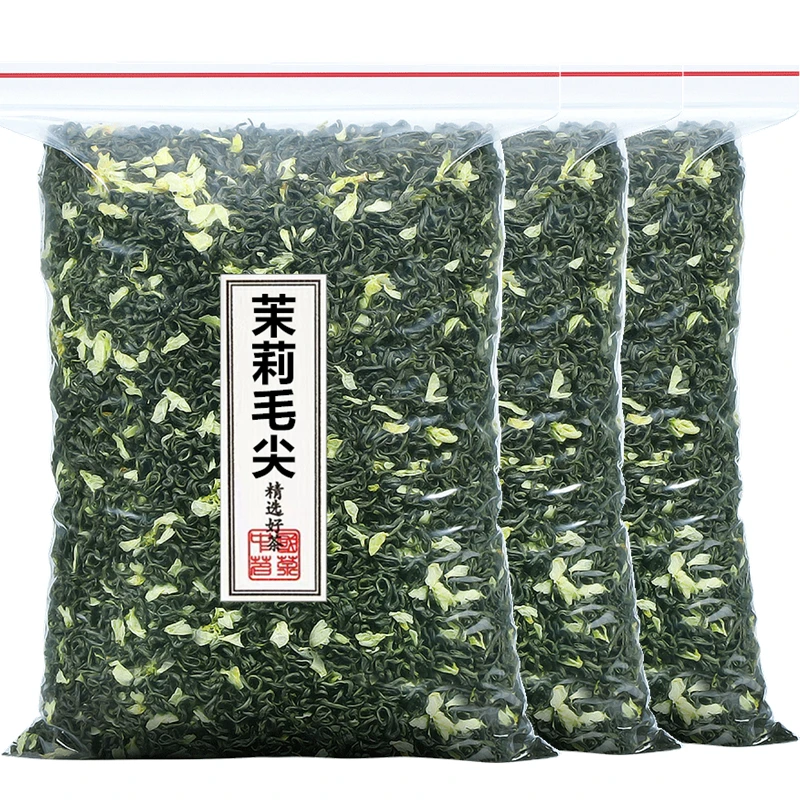 浓香型茉莉花茶2025新茶茉莉毛尖散装飘雪简装批发500g花茶绿茶