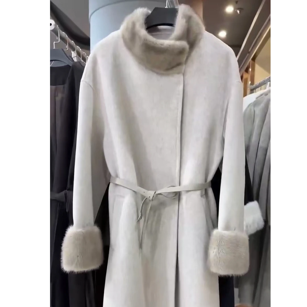 气质长款修身百搭冬季大衣