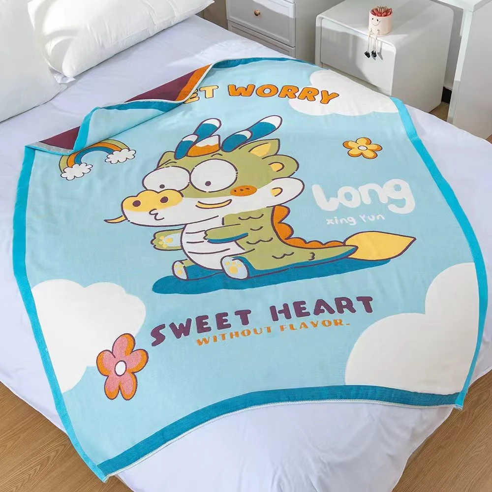 【小龙宝】棉纱面包被婴幼儿亲肤120x150cm幼儿园专用尺寸