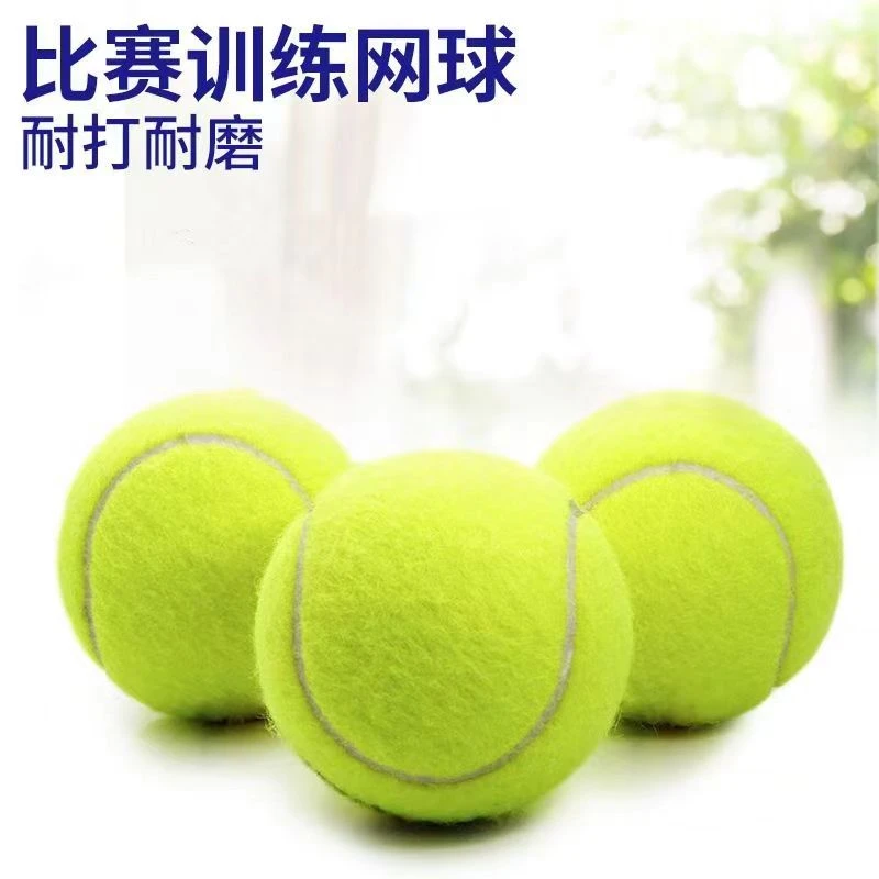 网球高弹力加厚耐打耐磨回弹防水初学者训练球按摩优质玩具宠物球