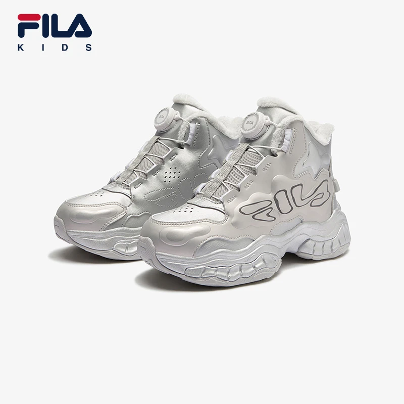 【保暖棉鞋】FILA斐乐儿童泡芙鞋学生跑步棉鞋8-16岁冬季大童运动鞋