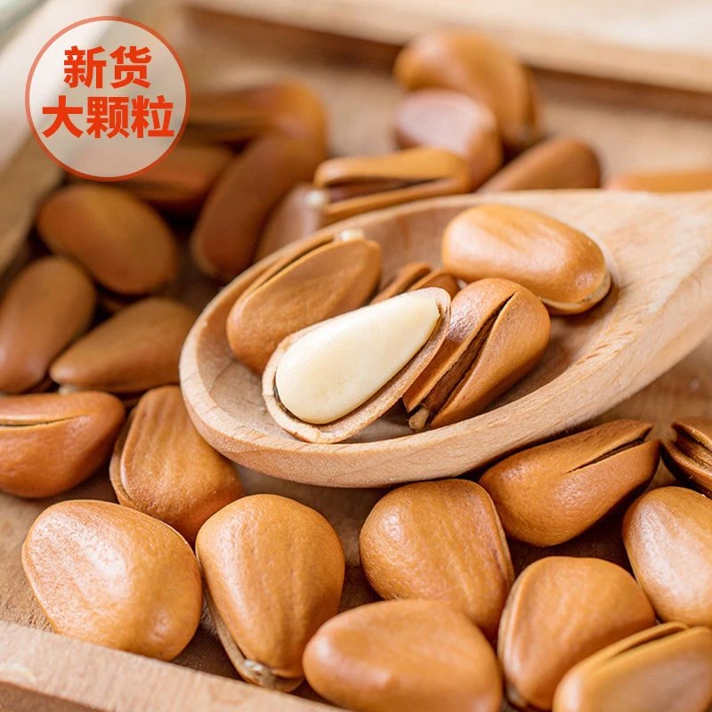 新货东北松子大颗粒精选开口坚果炒货500g/7g新货原味孕妇零食