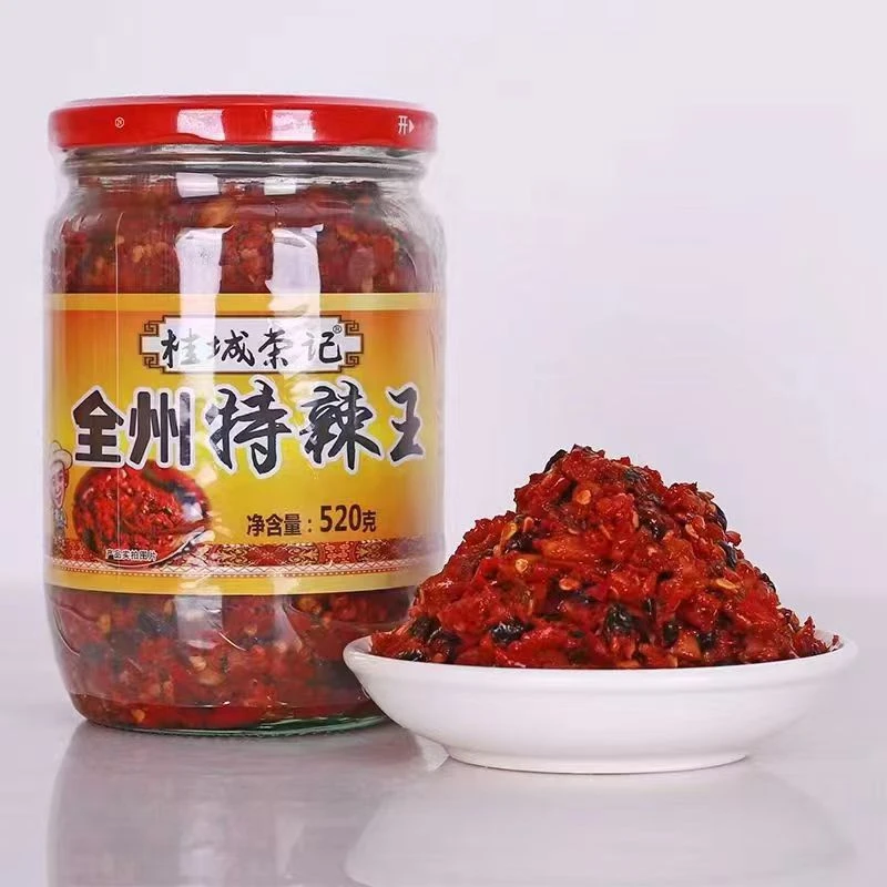 桂城荣记桂林特产农家剁辣椒酱营养组合传统特辣王五彩椒野山椒