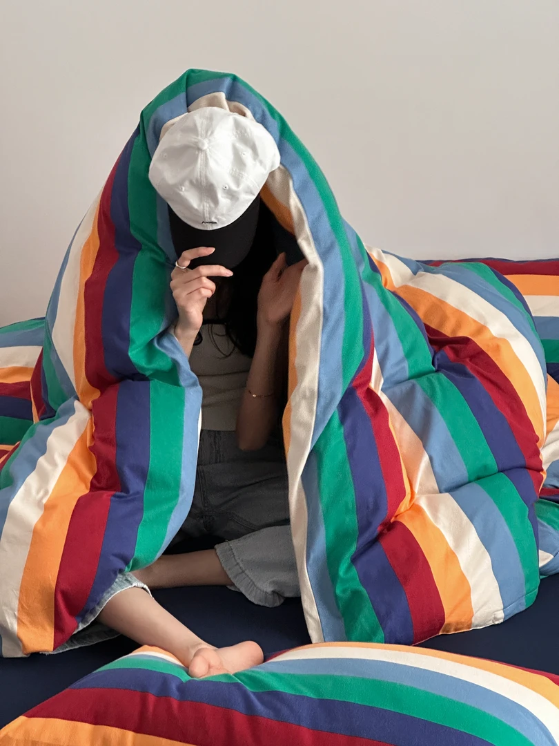 【卧适】A类宝宝专属新款棉针织棉四件套亲肤北欧小清新裸睡级别