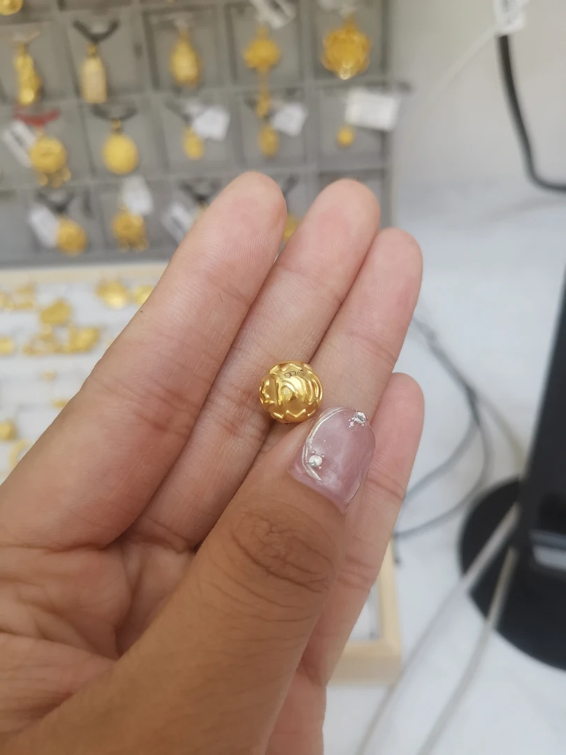 足金心经吊坠珠子