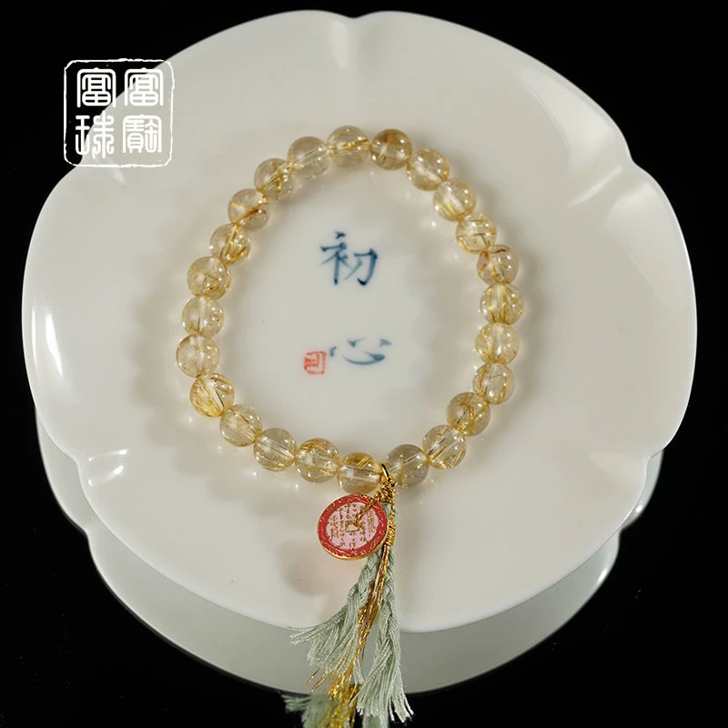 【安财之】富富珠宝 水晶气质百搭手串（天然珠宝多样性发）