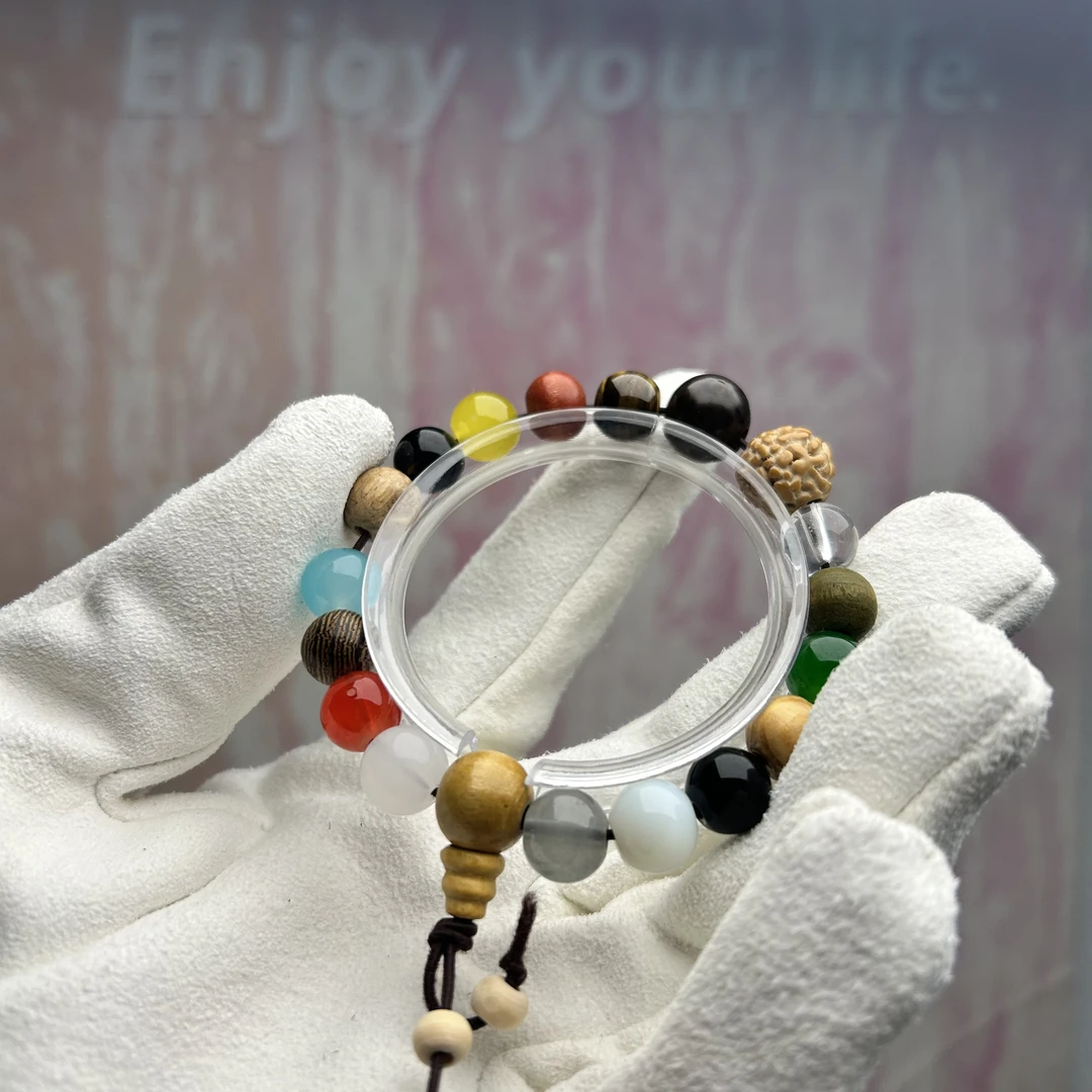 第四代十八籽菩提手串国潮国风彩色名族风木质 BUFF版