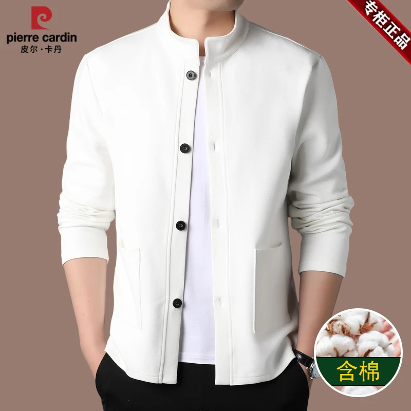 【皮尔卡丹国际大牌】夹克外套男新款休闲中国风中青年立领中山装春