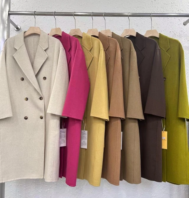 【2307款】双面澳毛大衣中长款高端100纯澳洲羊毛小个子双面呢外套