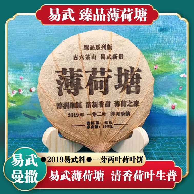 易武薄荷塘版纳生普香甜普洱生茶生普茶饼春茶经典勐海清香细腻