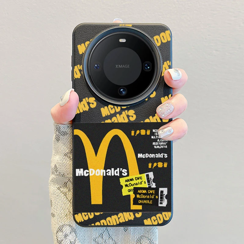 M记标志适用华为Mate60Pro手机壳创意P60/50荣耀X50/40防摔保护软