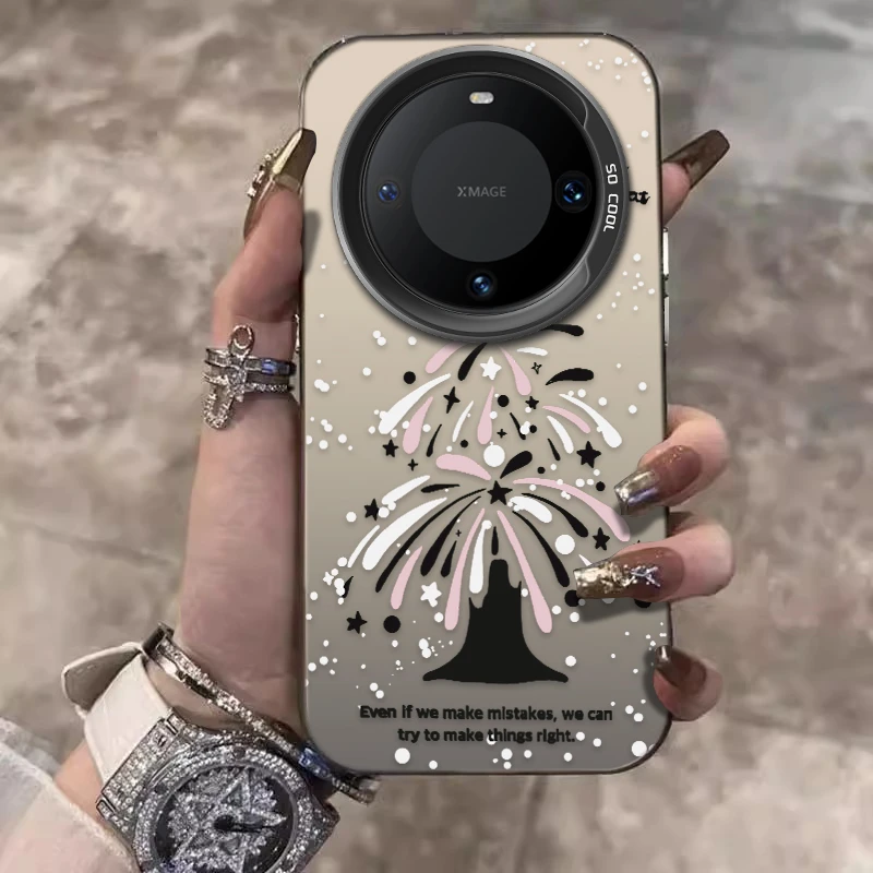 烟花圣诞树适用华为Mate60Pro手机壳Mate70新款创意50/40全包防摔