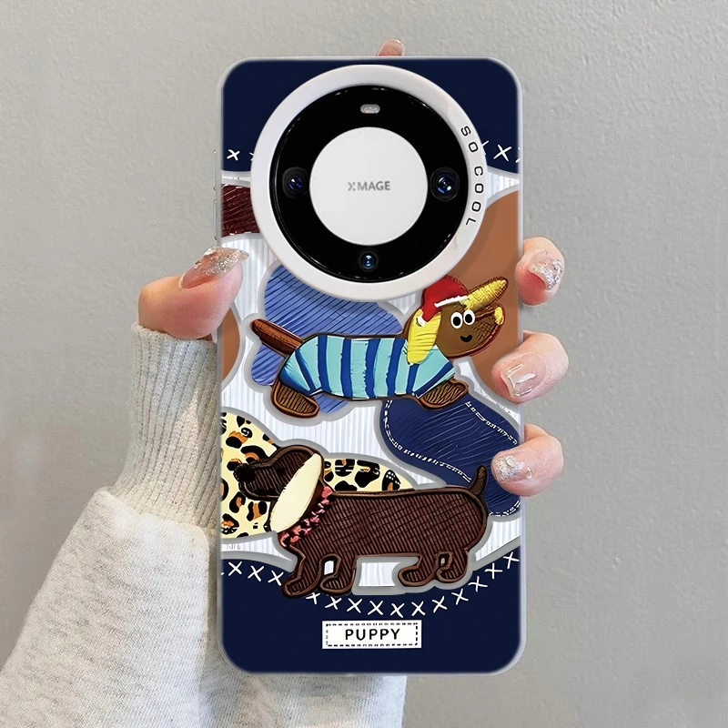 牛仔小狗适用华为mate60pro手机壳高级感prua70个性50/40全包防摔