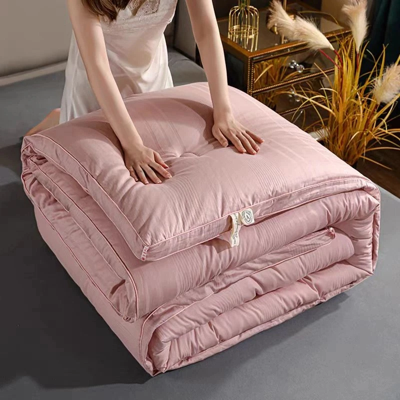 富安娜大豆纤维被子秋冬季春秋被加厚保暖棉被四季通用被芯冬被子