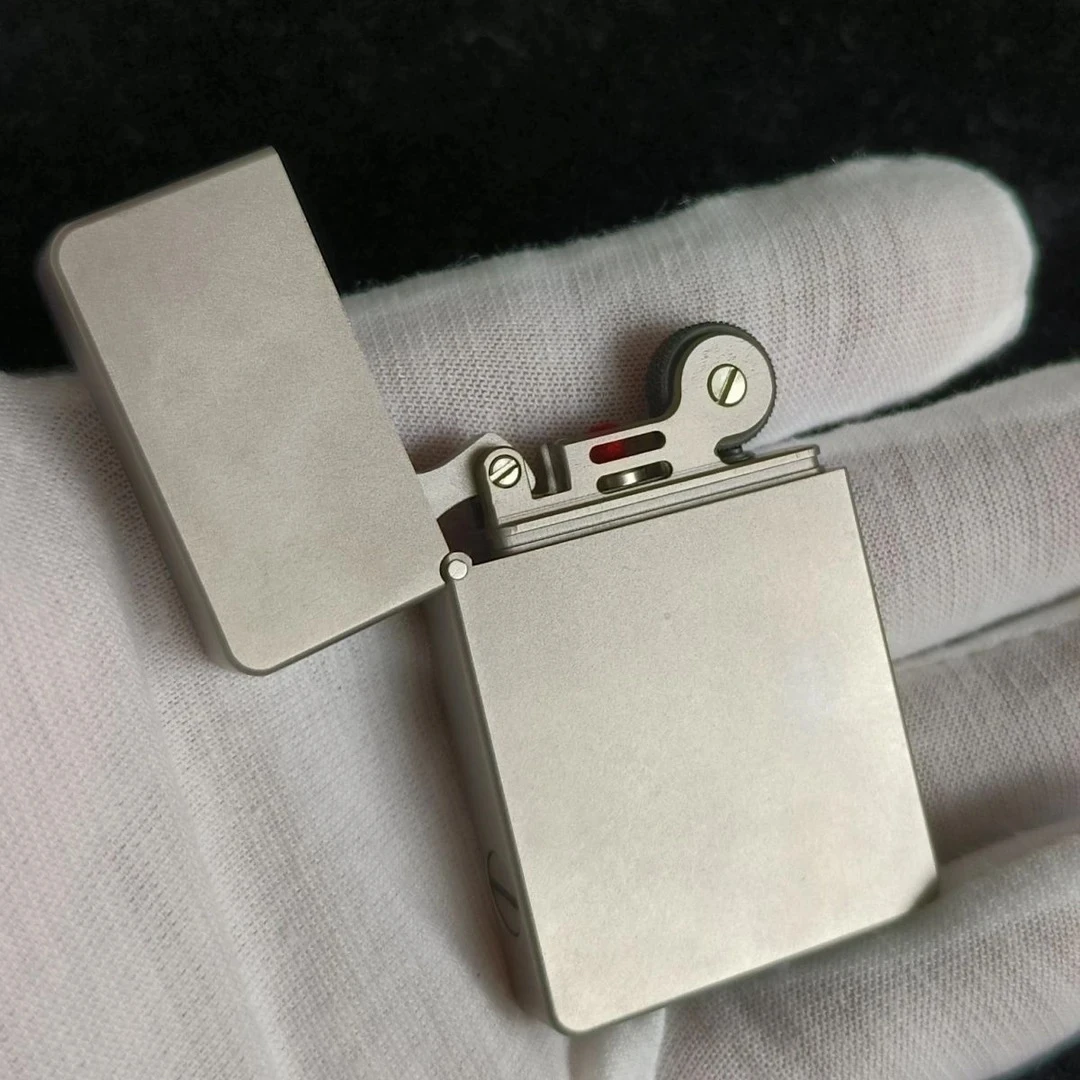 钛合金超薄小方块手工创意个性煤油打火机