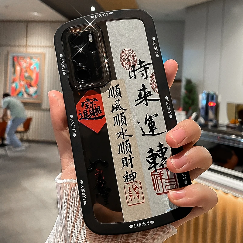 潮钻适用华为p40pro手机壳p40新款潮牌全包防摔男女国风硅胶软壳
