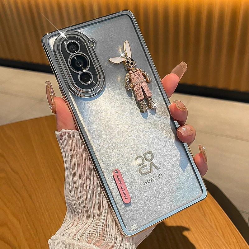 潮钻适用华为nova10手机壳网红nova10pro女水钻10se防摔超薄透明