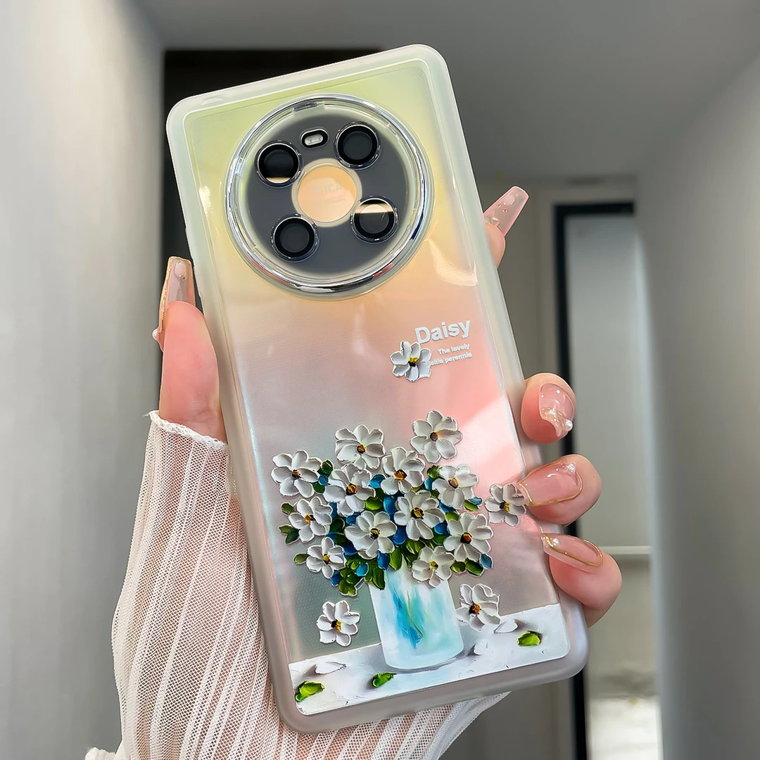 潮钻适用华为mate40手机壳女气质mate40pro镜头全包防摔简约透明