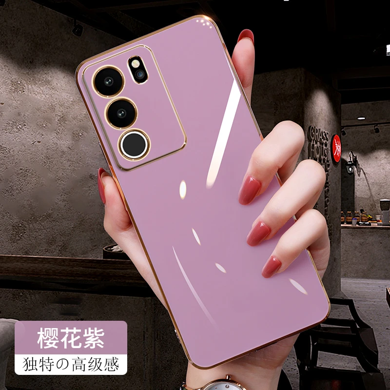 潮钻适用vivos17手机壳女款s17pro简约高级s17e全包防摔硅胶网红