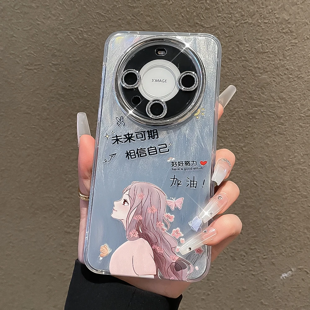 潮钻适用华为mate60手机壳mate60pro镜头膜全包pro+防摔潮保护壳