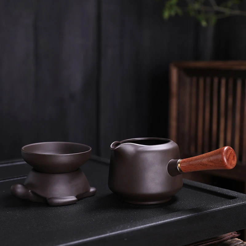 泷瓷阁紫砂茶虑茶漏创意茶滤功夫茶具配件陶瓷滤器斗茶隔托过滤网