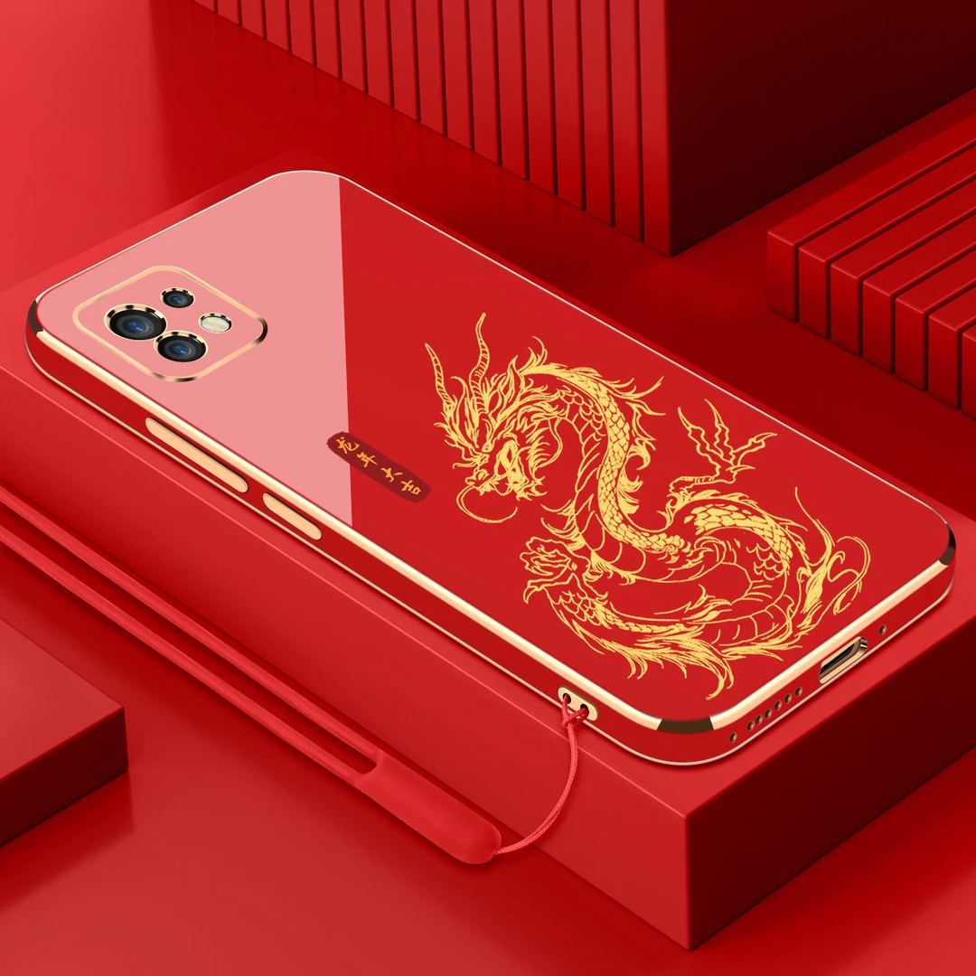 2024中国龙小米11青春活力版手机壳软壳硅胶高端新年电镀保护套