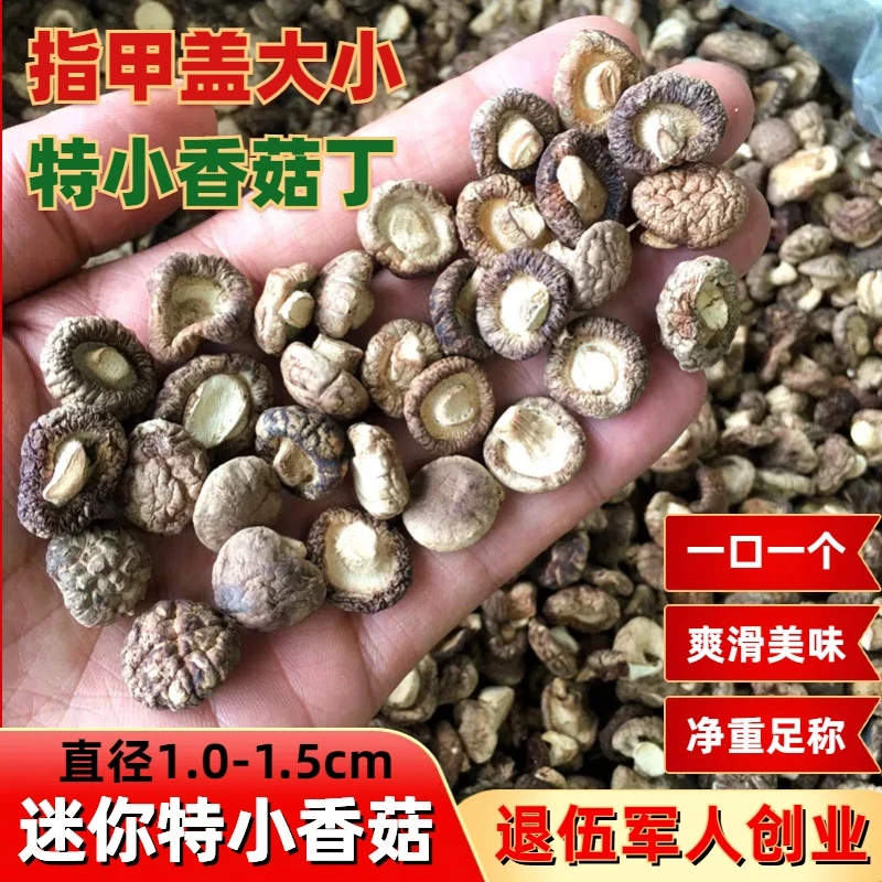 特小香菇干货浓郁小香姑丁散装小蘑菇农家干香菇商用香茹袖珍冬菇