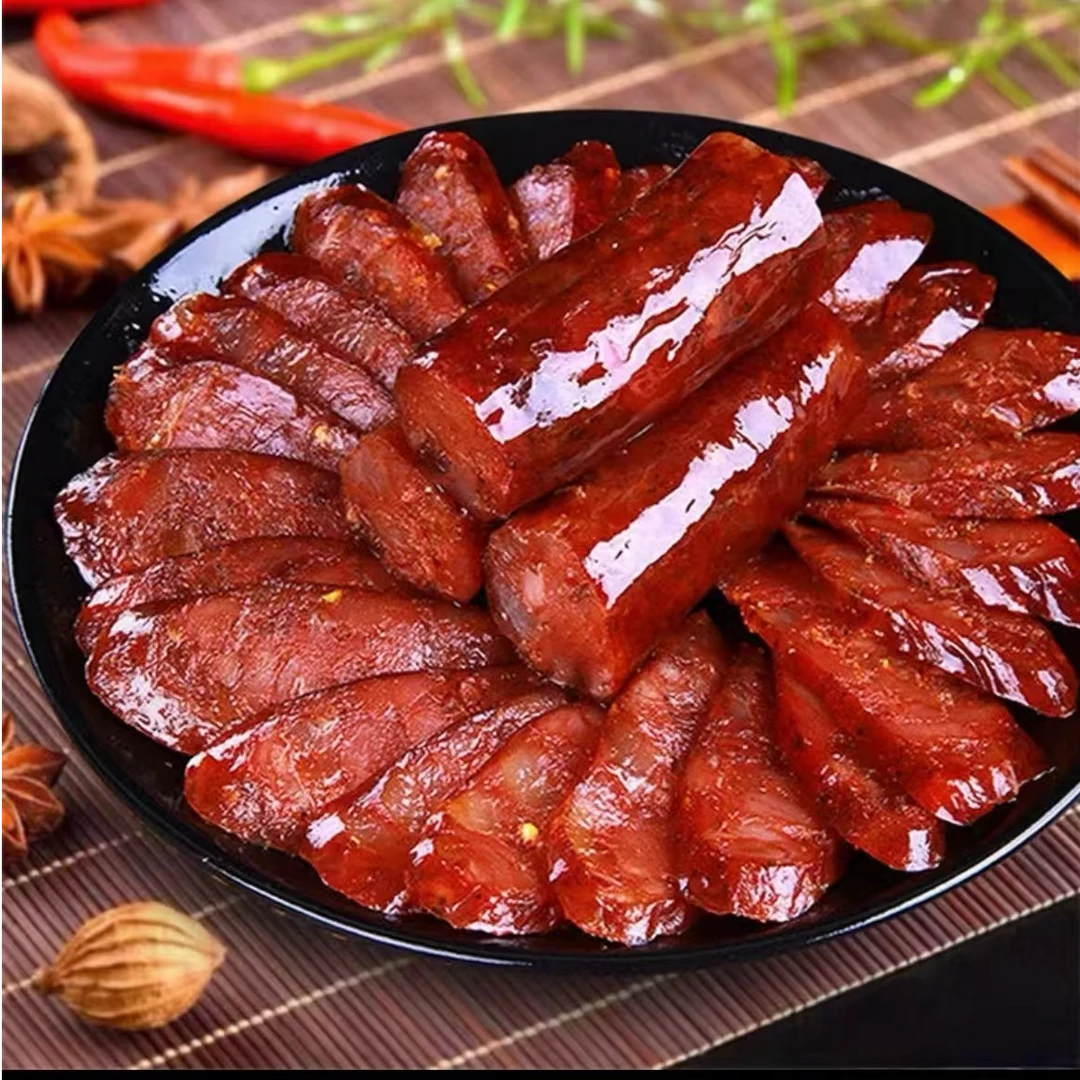 【鱼儿渔】麻辣香肠 精选荣昌土猪肉 手工制作 柏枝烟熏 麻辣鲜香
