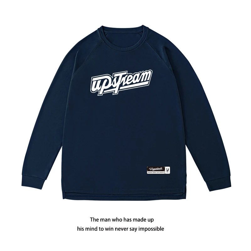Unsurbull美式数字印花内搭长袖T恤投篮训练服跑步运动速干上衣男