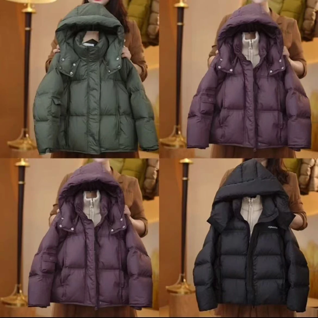 男童加厚羽绒服2024新款冬季男孩中大童白鸭绒连帽保暖儿童外套潮