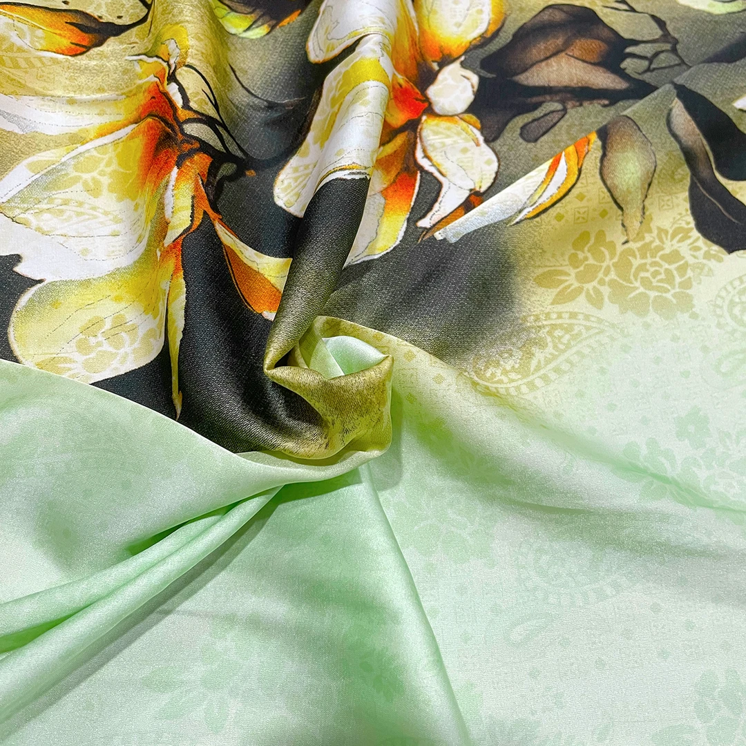 【5114】定位提花(0.75M)人丝提花透孔花萝面料