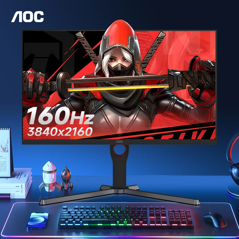 AOC27英寸游戏160HZ U27G10显示屏台式电脑屏幕4K显示器IPS液晶