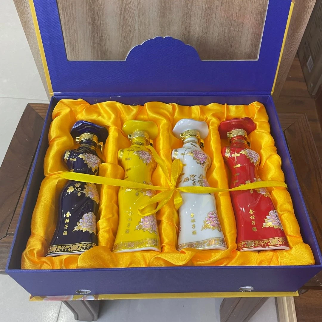 JINTANZI/金坛子小旗袍收藏摆件经典白酒浓香型优级白酒52度150