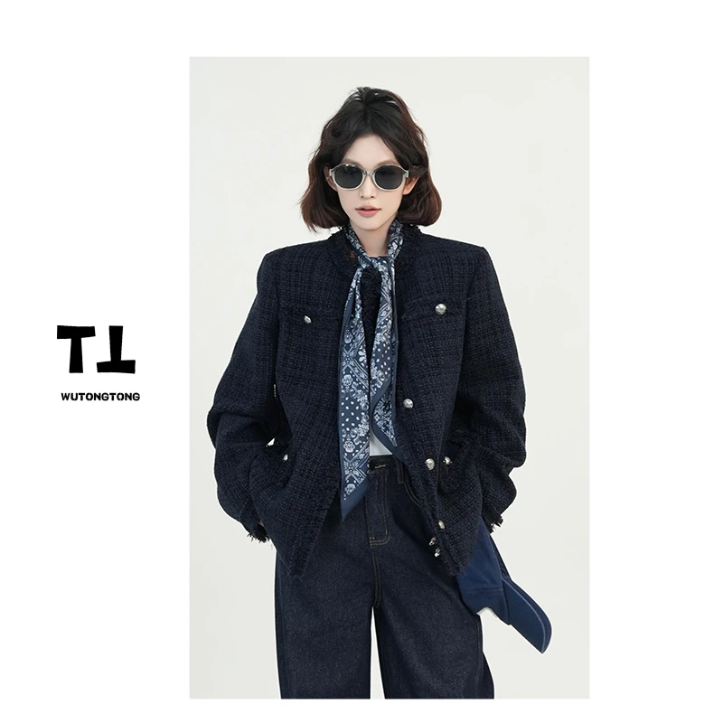 吴童童现货【魔法屋】秋季小香风长袖外套女宽松休闲韩版上衣61092