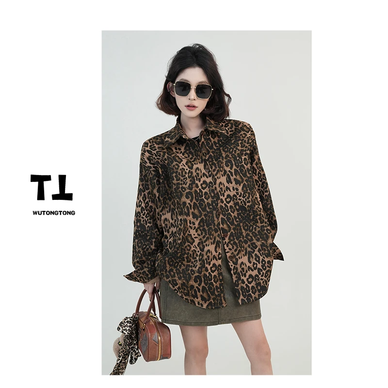 吴童童现货【辛辣胡椒】秋季长袖衬衫外套女百搭宽松韩版衬衣61117