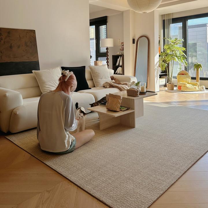 卡提菲亚大漠流沙|大宅标配新西兰羊毛毯客厅轻奢沙发床边毯茶几