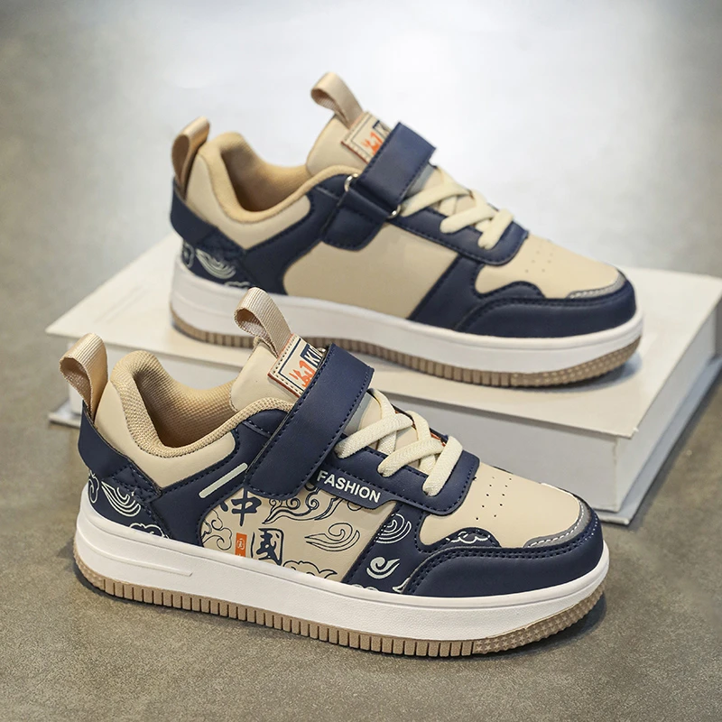 男童运动鞋子春秋新款6-12岁儿童品牌潮款中大童男孩百搭休闲板鞋