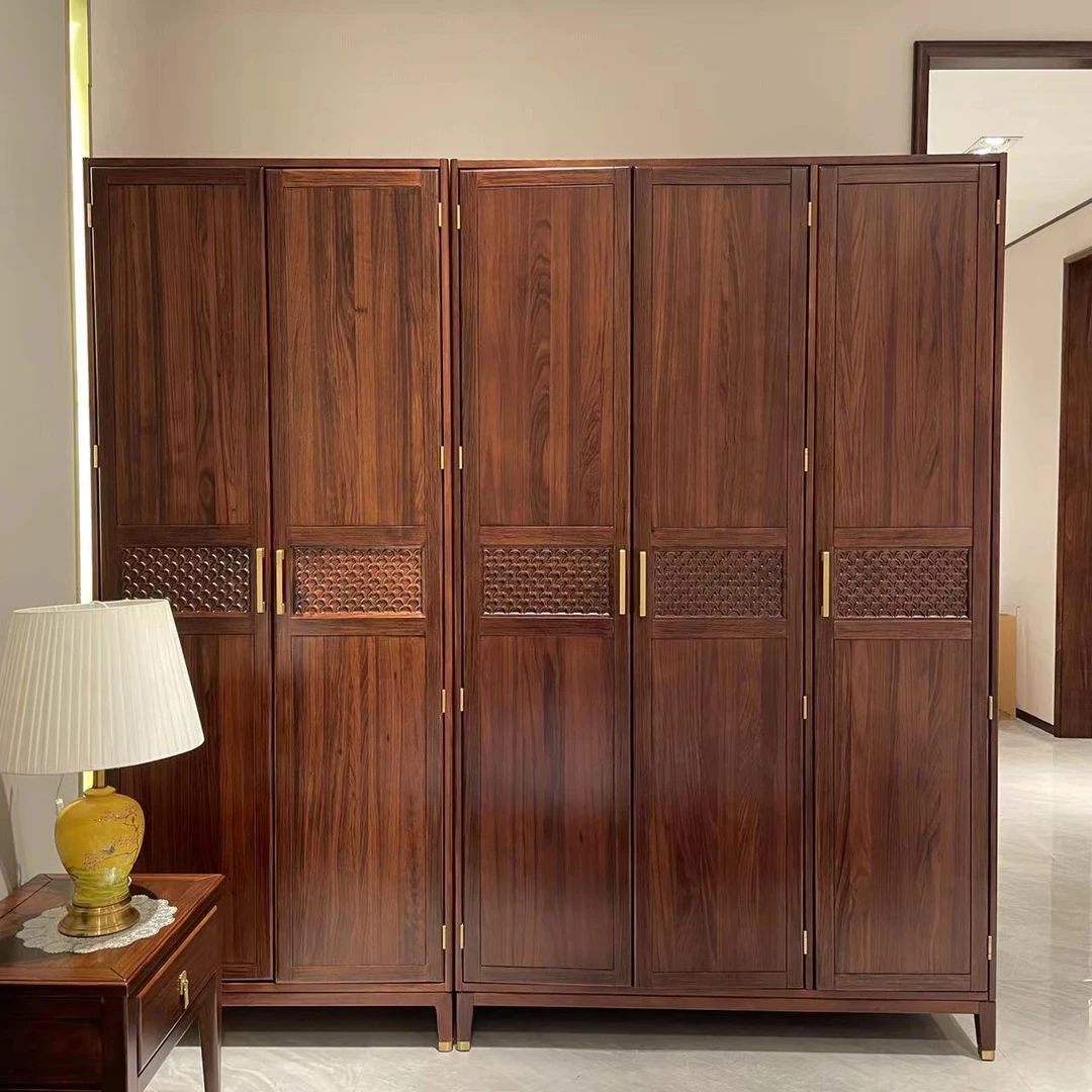 【HTX】新中式乌金木实木组合衣柜1350/900*600*2230