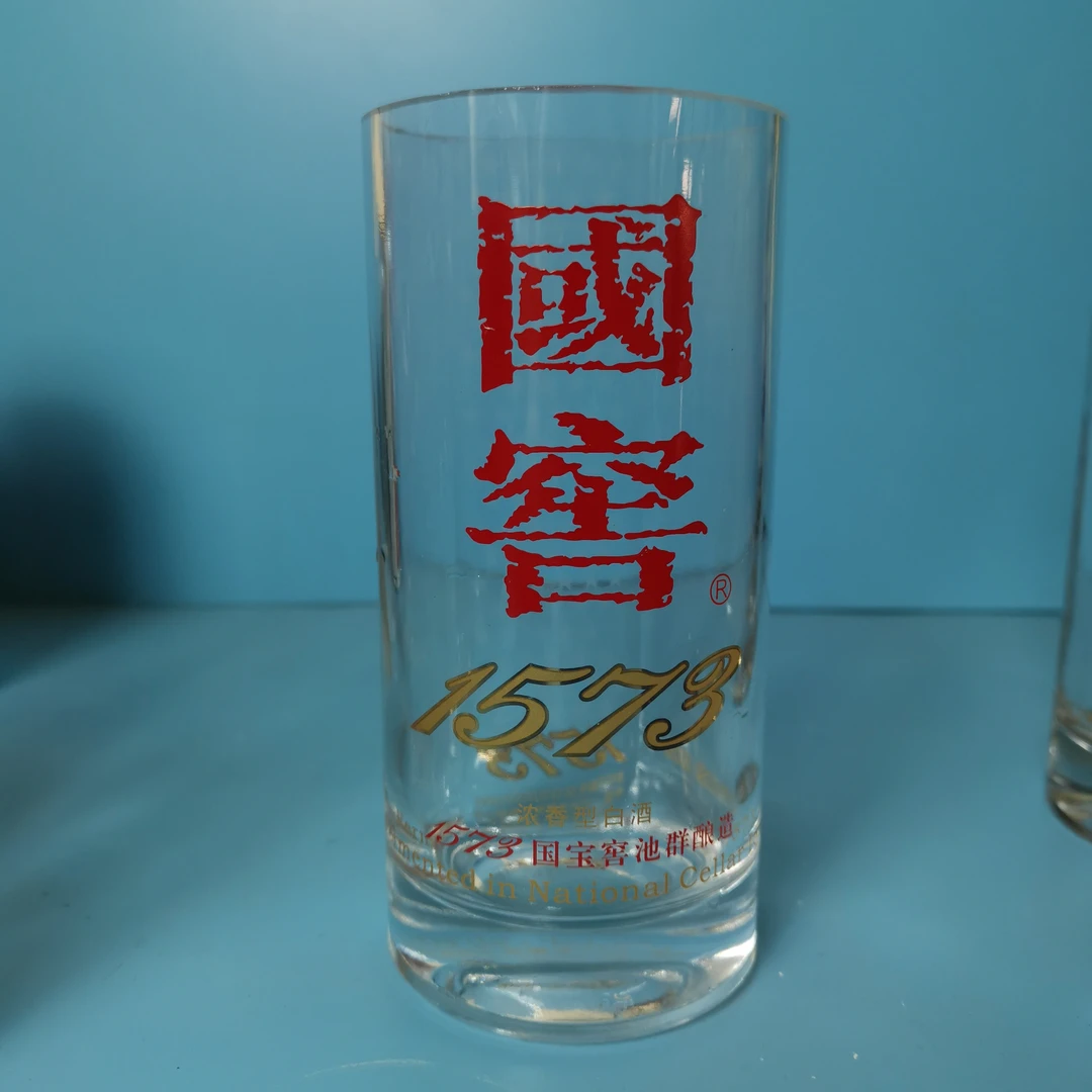 1573手工水杯泡茶家用透明手工艺品茶杯印花国风大容量国潮中国风