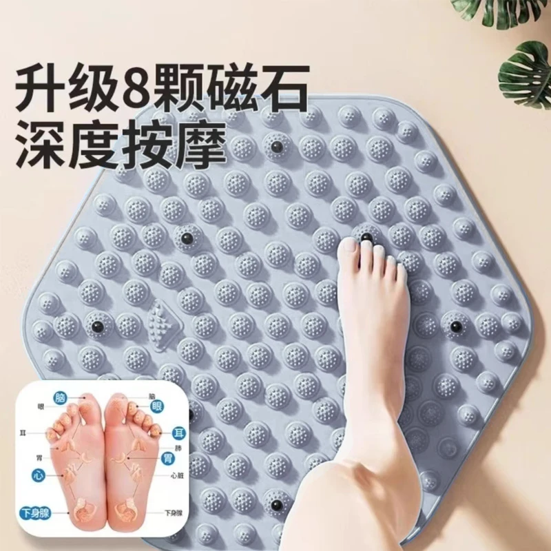 指压板超慢跑足底按摩脚垫室内原地跑步计时专用垫按摩脚踩趾压板