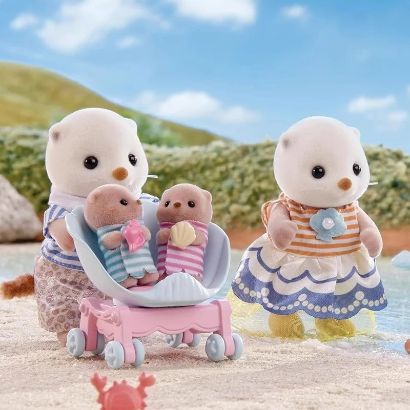 日版森贝儿家族 海濑家族潜水姐妹玩偶公仔过家家玩具24年新款