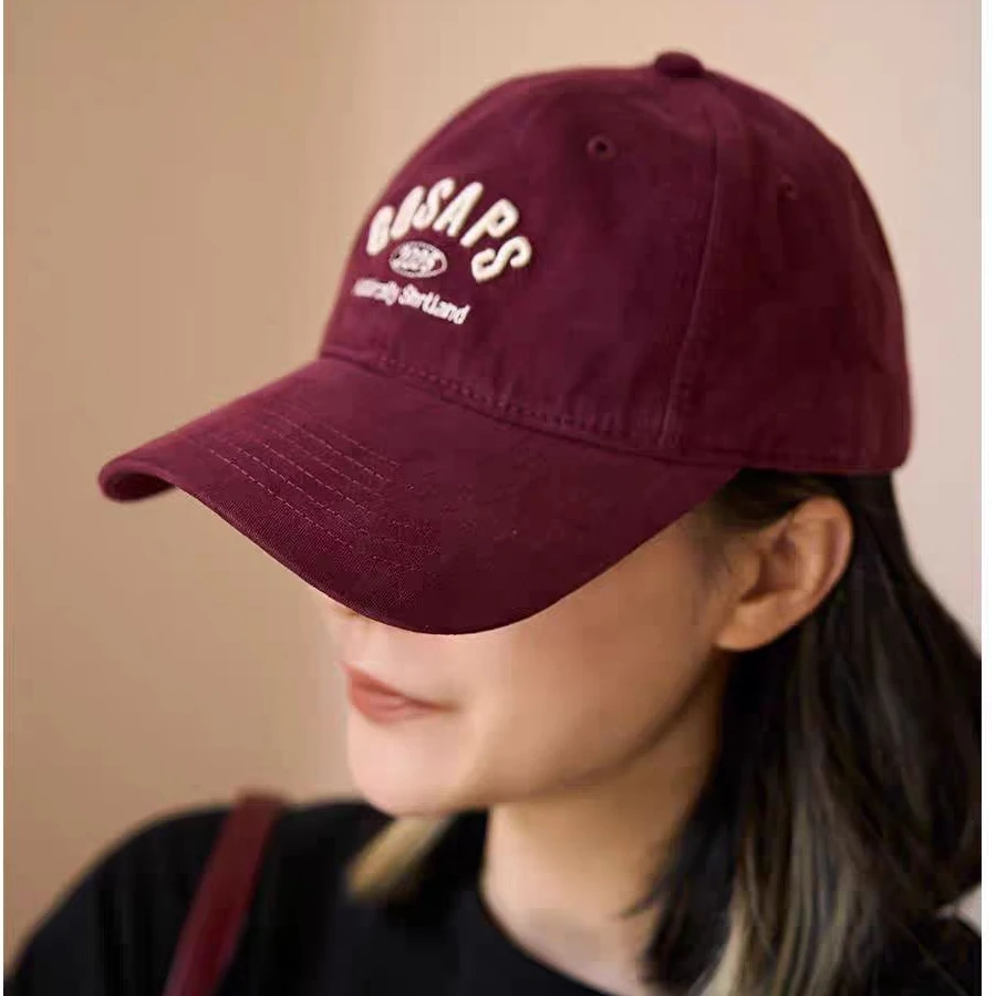 高品质四季款字母刺绣百搭休闲显脸小时尚鸭舌帽韩版网红棒球帽子
