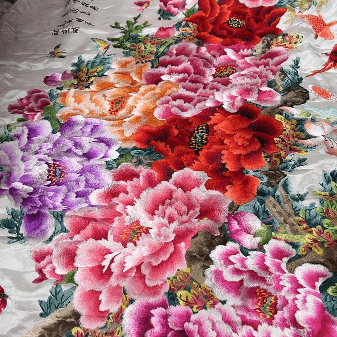 【闪购商品】真丝织绣紫**宫